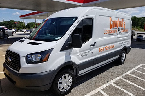 image of Campbell's Locksmith Company locksmith van